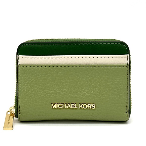 Michael Kors Medium ZA Card Case Wallet Fern Green Multi - Picture 1 of 7